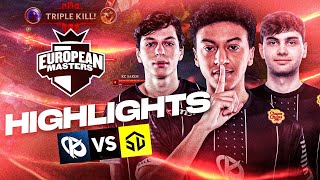 KARMINE CORP VS ŠAIM SE SUPPUP  QUARTS DE FINALE EUMASTERS HIGHLIGHTS [upl. by Reniti784]