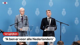 TERUGKIJKEN  Eerste persconferentie beoogd premier Schoof [upl. by Artined]