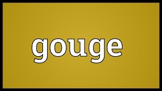 Gouge Meaning [upl. by Alvan]