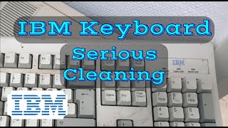 IBM Keyboard  Serious Cleaning Needed [upl. by Eedna]