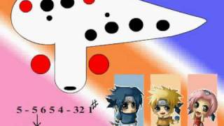 Rising spirit theme from Naruto 12 hole ocarina tutorial [upl. by Mavis]