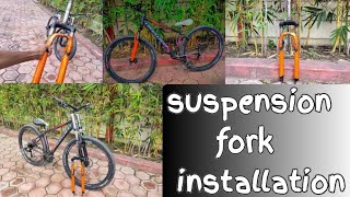 cycle headset repair  cycle suspension install  how to service headset repair [upl. by Itsim]