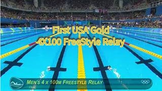 Team USA Wins Gold in 4x100 Freestyle Relay [upl. by Iruahs]