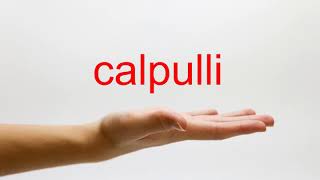 How to Pronounce calpulli  American English [upl. by Eenar737]