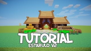 Minecraft  Como Fazer Um Estábulo Medieval  V2 [upl. by Enilrae776]