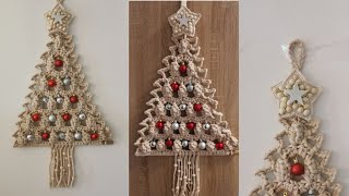 Sapin mural au crochet 🎄 [upl. by Nissy]