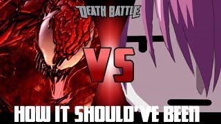 How Carnage VS Lucy DEATH BATTLE Shouldve Been Kinda [upl. by Lleraj]