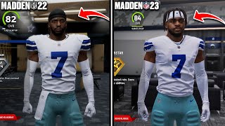 Madden 23 vs Madden 22 Side By Side [upl. by Aline]