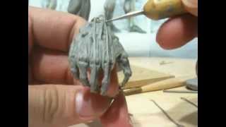 How To Sculpt Ecorche Hercules  Part 34 Back of Hand Tendons and Ligaments [upl. by Diandre888]