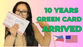 GREEN CARD ARRIVED IN MAIL 10 YEARS GC  ROC timeline amp the process [upl. by Nnilsia]