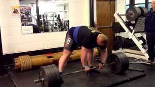 Benedikt Magnusson 340kg dead lift for reps [upl. by Alliw]