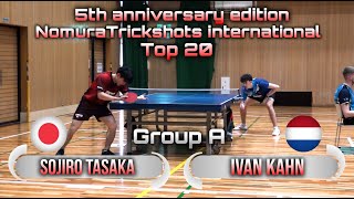 5th anniversary ELITE series NomuraTrickshots international  Ivan Kahn vs Sojiro Tasaka [upl. by Mack]