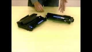 How to install  replace Brother TN360 Laser Toner amp Brother DR360 Laser Drum Unit [upl. by Neb]