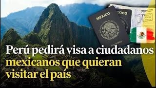 Requisitos para viajar a PERU si eres MEXICANO 2024 [upl. by Enrak]