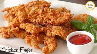 Best Crispy Chicken FingersTendersStrips fillets Recipe for Kids Tiffin Box  KFC chicken fry [upl. by Noived]