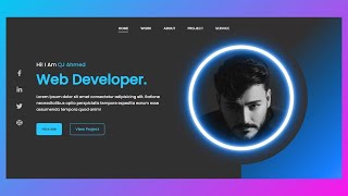 How to Create a Portfolio Website Using Only HTML amp CSS  Hindi Tutorial for Beginners [upl. by Erskine]