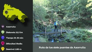 Ruta de los siete puentes de Azarrulla  Senderismo en La Rioja [upl. by Yecniuq512]