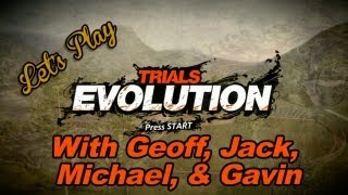 Lets Play  Trials Evolution with Geoff Jack Michael and Gavin  Rooster Teeth [upl. by Lenard]