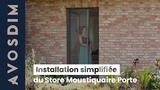 Comment installer un Store Moustiquaire Enroulable Porte [upl. by Nalad]