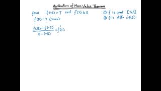 Application of mean value theorem 2 [upl. by Tehc]