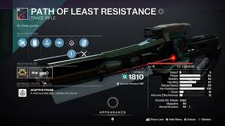 2 Minute God Roll Path of Least Resistance [upl. by Rossen]