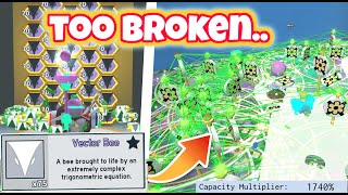 Bee Swarm Simulator Test Realm VS 75 Vector Bees is too broken [upl. by Elbas]