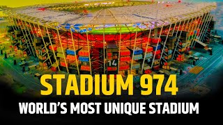 Qatars Stadium 974  Worlds first transportable stadium [upl. by Nasaj]