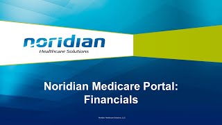 Noridian Medicare Portal Financials [upl. by Suiramed]