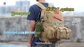 A tactical backpack with molle stytem bags tactical tacticalgear molle oem business gears [upl. by Llerral]