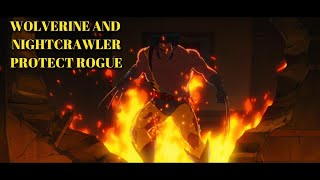 Wolverine and NightCrawler Epic Fight Scene to Protect Rogue  XMen 97 Season 1 Episode 8 [upl. by Esinyt520]