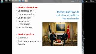 Medios de solucion de conflictos DERECHO INTERNACIONAL [upl. by Haziza]