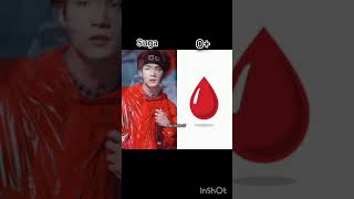 there blood type bts kpop btsarmy army shortsvideo shrabanti [upl. by Arodnap]