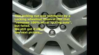 Remove locking wheel nuts Removal all of Southern UK [upl. by Westhead]