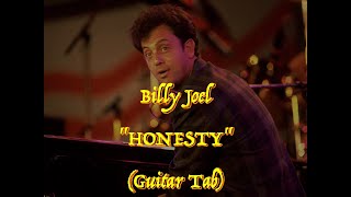 Billy Joel  “Honesty”  Guitar Tab ♬ [upl. by Jewell]