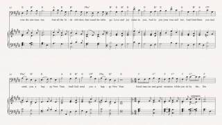 Bass  Here We Come A Wassailing  Christmas Carol  Sheet Music Chords amp Vocals [upl. by Corissa485]