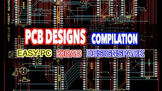 PCB Designs You Need to See EasyPC DesignSpark amp KiCad [upl. by Aihsela]