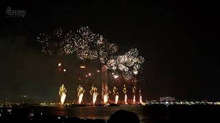 UAE Abu Dhabi Cornes National Day52 2023 FireworksabuDhabiuaeDubai [upl. by Anihpesoj]