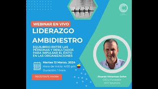 Webinar  Liderazgo Ambidiestro [upl. by Sarnoff]