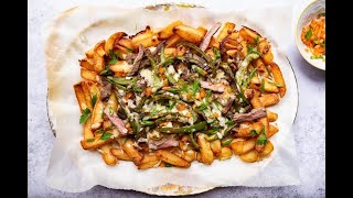 Philly Cheesesteak Loaded Fries  Easy Game Day Recipe [upl. by Chavaree]