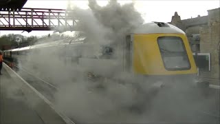 Prototype HST 41001 Cold Start  Wansford 7th April 2016 [upl. by Eelta]