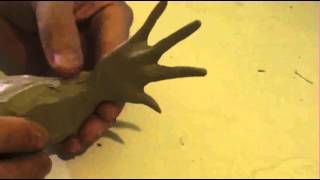 How to make a hand in clay [upl. by Notyad]