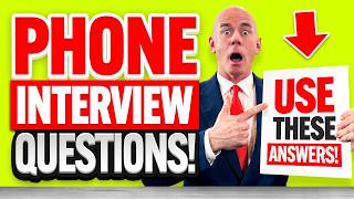 PHONE INTERVIEW QUESTIONS amp ANSWERS How to PREPARE for a TELEPHONE INTERVIEW INTERVIEW TIPS [upl. by Anniroc]