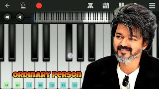 Ordinary Person  LEO  Easy Piano Tutorial  Anirudh  Vijay [upl. by Ravert]