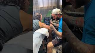 Watch Justin Tyme the Creator of Pro Numb Tattoo Numbing Spray in Action  Live Tattoo Session [upl. by Kirch240]