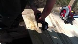 Screwing down PT Decking [upl. by Janot]