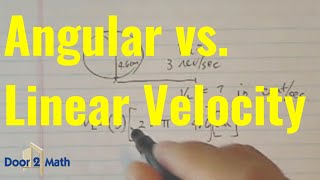 HOW TO CONVERT BETWEEN ANGULAR AND LINEAR VELOCITY  Trigonometry [upl. by Hisbe]