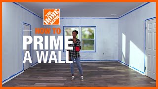 How to Prime a Wall  The Home Depot [upl. by Tneciv920]