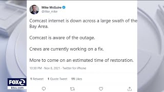 Comcast outage impacts Bay Area during strong storm [upl. by Hunt37]