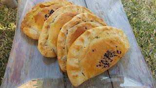 Chaussons à la viande hachée soufflé tunisien  Tunisian Empanadas Recipe [upl. by Ydeh]