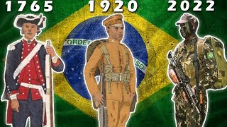 Evolução dos Uniformes do Exército Brasileiro 🇧🇷1765  2022 exercito [upl. by Llenwahs]